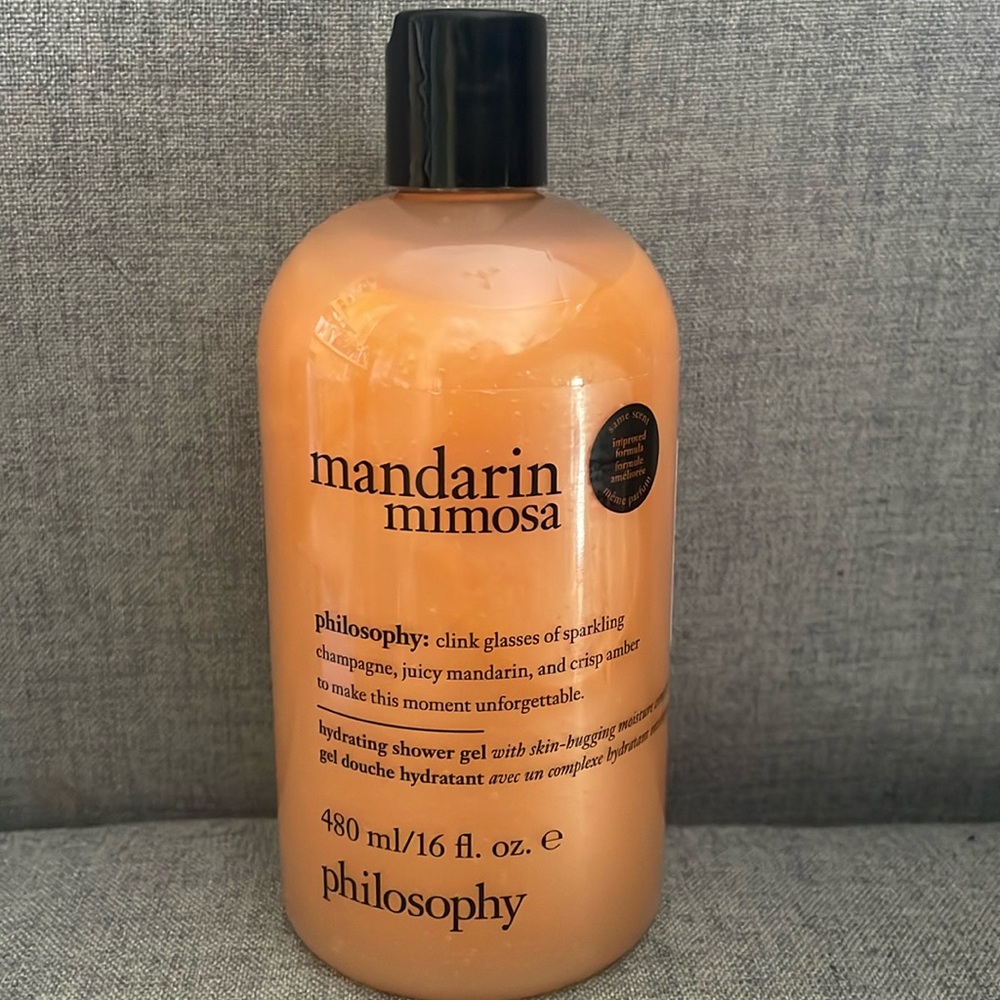 NEW Philosophy Mandarin Mimosa shampoo, shower gel & bubble bath 16 oz